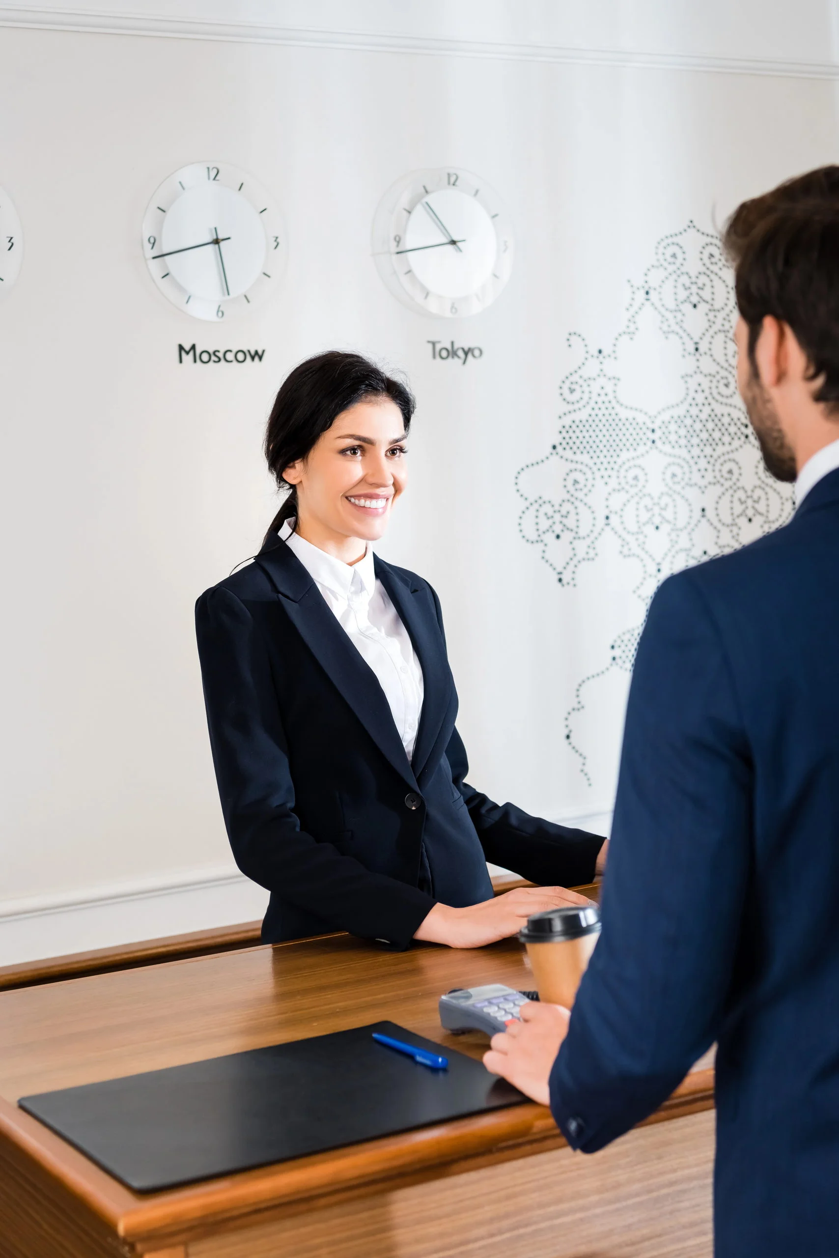 Elevated account team assisting a corporate client